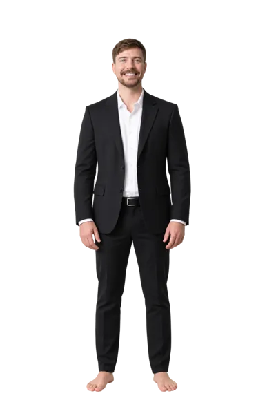 MrBeast full-body height-comparison figure