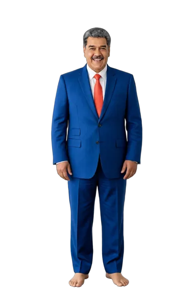 Nicolás Maduro full-body height-comparison figure