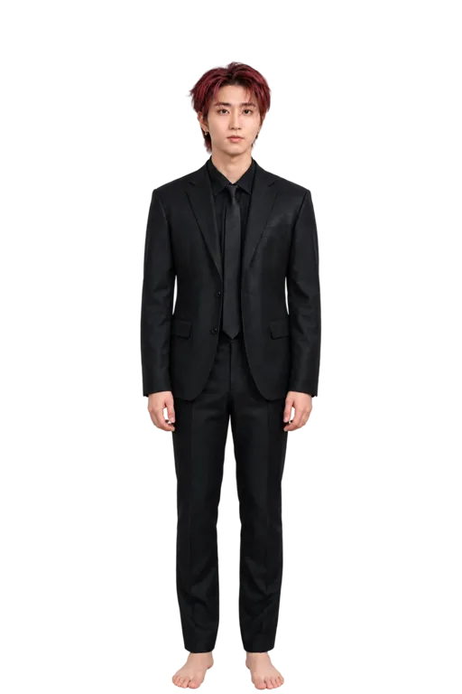 Han full-body height-comparison figure
