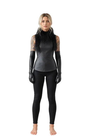 Paris Jackson full-body height-comparison figure