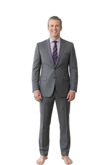 Pete Hegseth full-body height-comparison figure