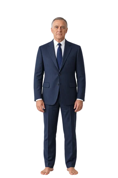 Franklin Delano Roosevelt full-body height-comparison figure