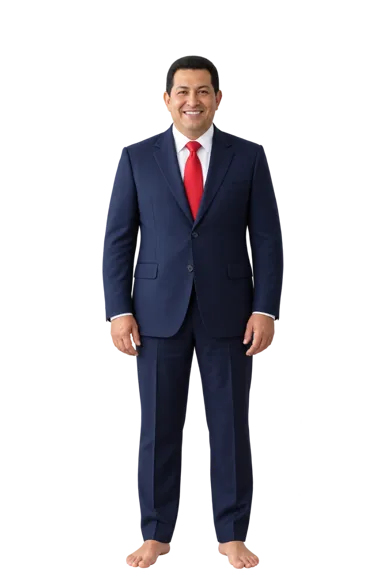 Hugo Chávez full-body height-comparison figure