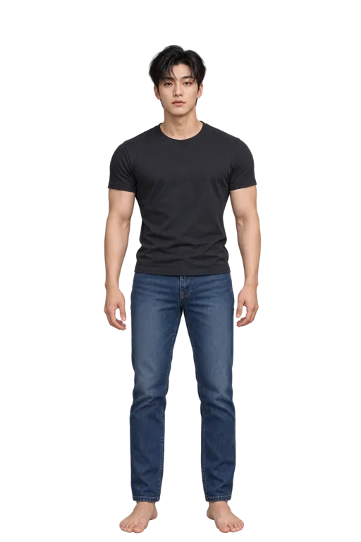 San full-body height-comparison figure