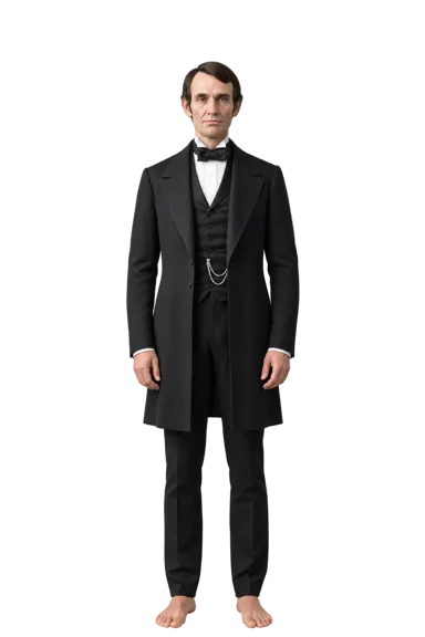 Abraham Lincoln full-body height-comparison figure